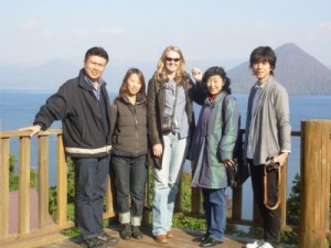 japan-01 Laneha and Japanese Hosts at Lake Toya